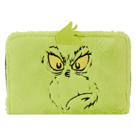 Dr. Seuss' How The Grinch Stole Christmas! Plush Cosplay Glow Zip Around Wallet