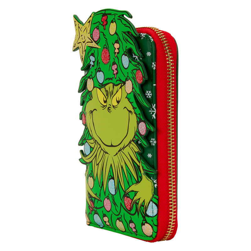 Dr. Seuss How the Grinch Stole Christmas! Tree Zip Around Wallet 2