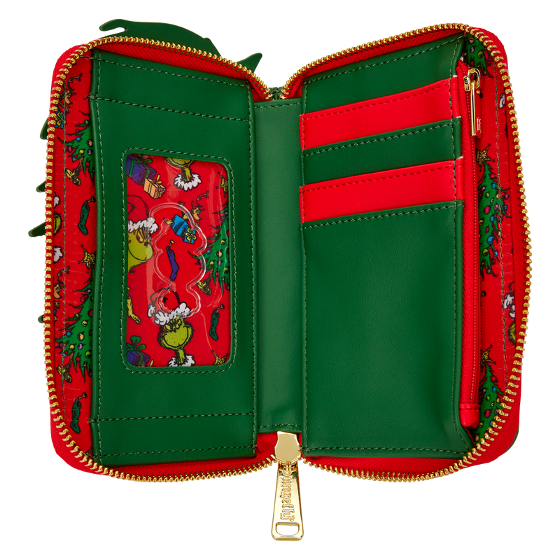 Dr. Seuss How the Grinch Stole Christmas! Tree Zip Around Wallet 4