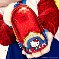 Sanrio Hello Kitty 50th Anniversary Coin Bag Metallic Stationery Mini Backpack Pencil Case