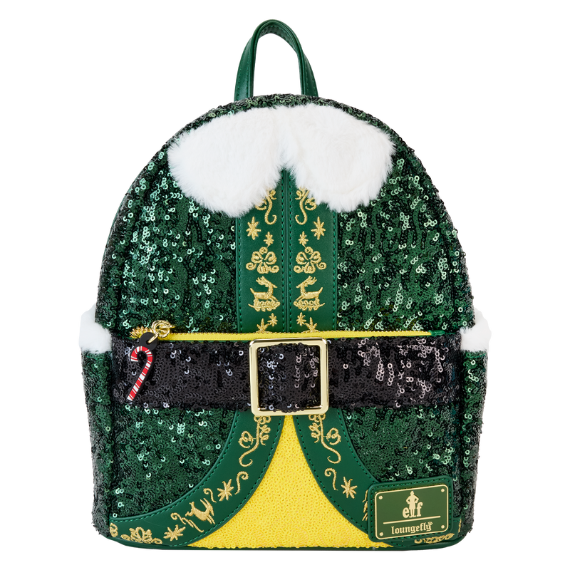 Elf Buddy Sequin Cosplay Mini Backpack