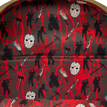 Friday the 13th Camp Crystal Lake Canvas Glow Full-Size Backpack