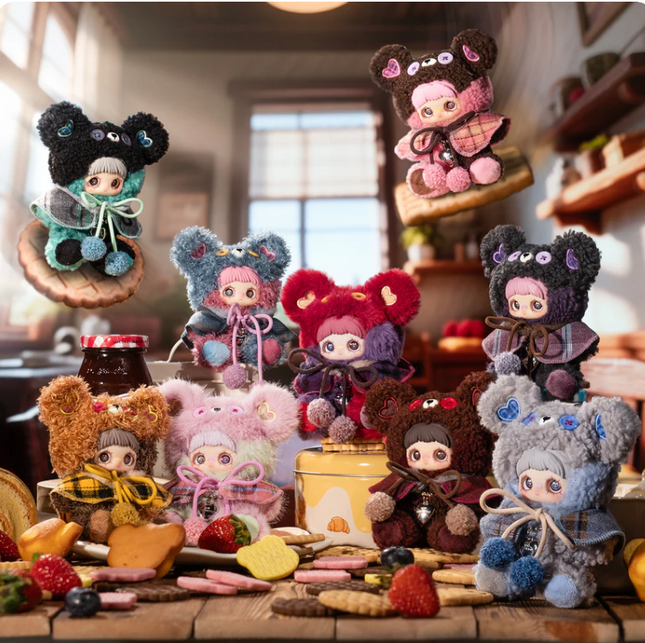 Maymei Tiny Bear Cookie Series Plush Keychain Blind Box