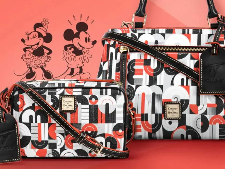 Disney Dooney & Bourke Mickey and Minnie Mouse Geometric Satchel