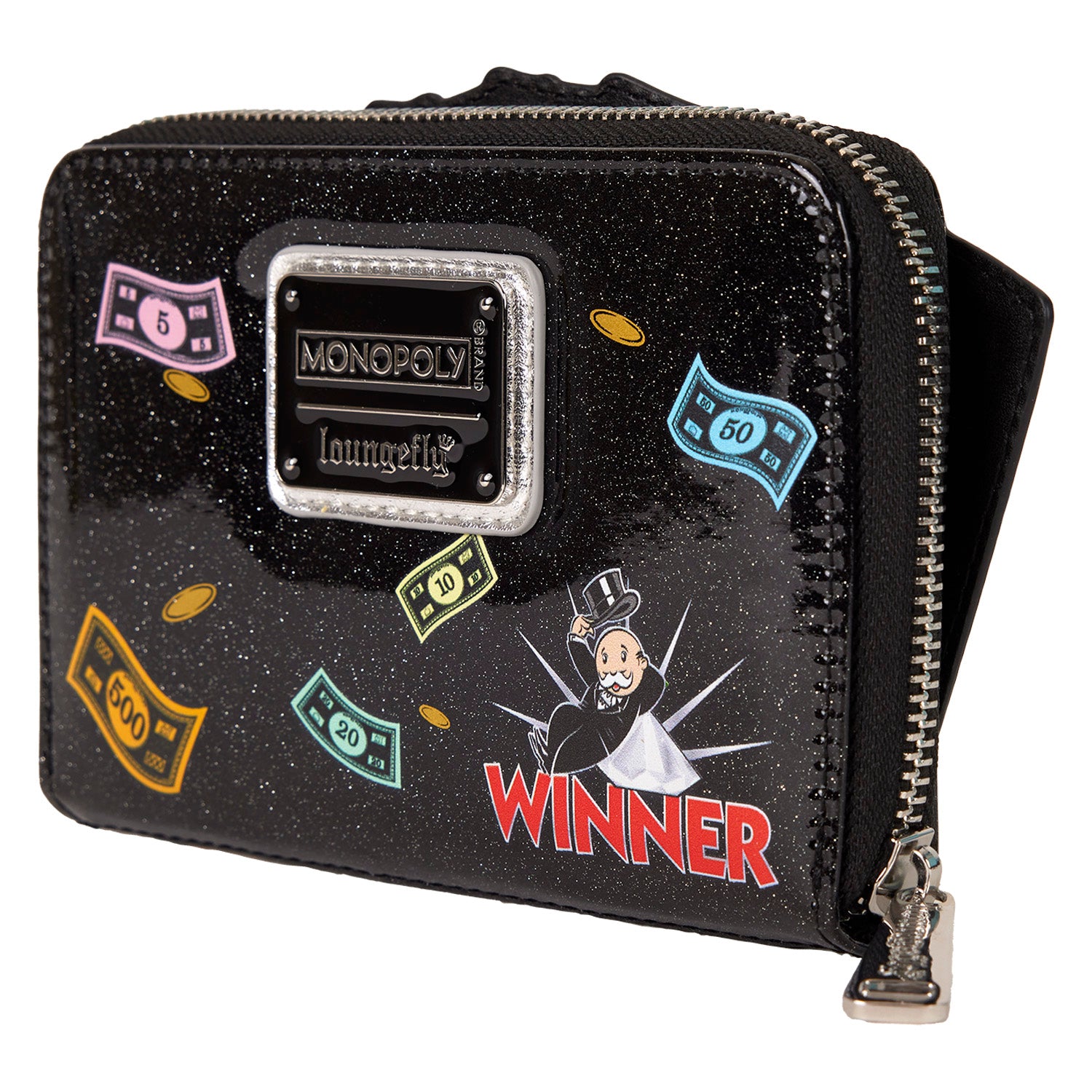 LF HASBRO MONOPOLY MONEY ZIP AROUND WALLET 3