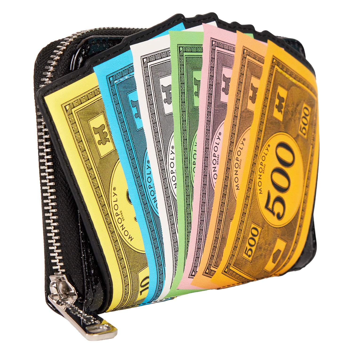 LF HASBRO MONOPOLY MONEY ZIP AROUND WALLET 4