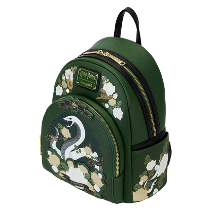 Harry Potter Slytherin Floral Tattoo Backpack