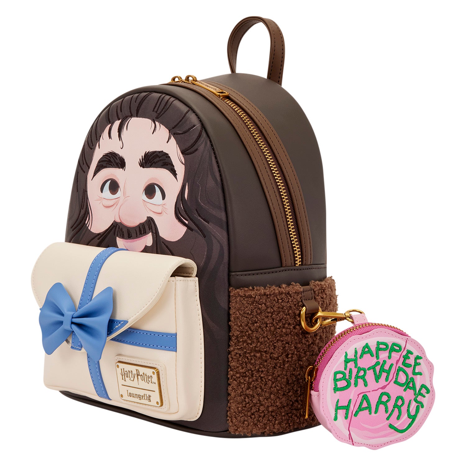 Harry Potter Hagrid Birthday Cake Mini Backpack with Coin Bag