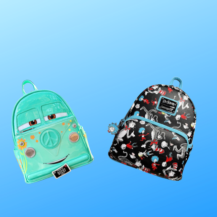 Dr. Seuss AOP Mini Backpack & Cars Fillmore Mini Backpack Exclusive