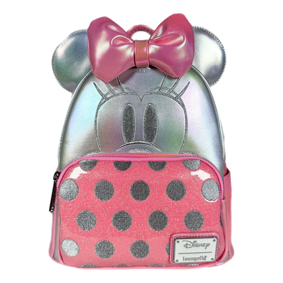 NWT Loungefly Disney 100 Platinum Drip Minnie Backpack Purse Loungefly Disney Parks 100 Minnie Silver Drip | Mercari main image 2