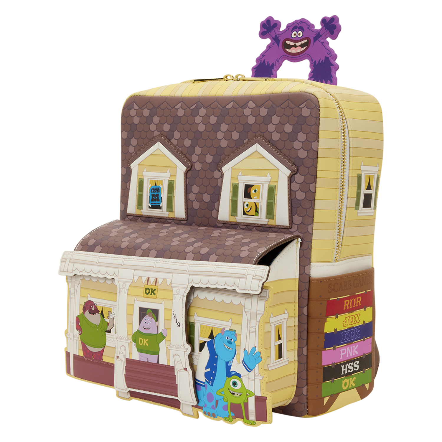 Monster University Oozma Kappa House Figural Mini Backpack 4