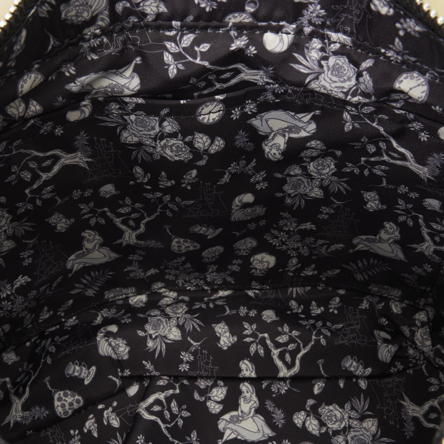 Alice in Wonderland Embroidered Floral Tote 4