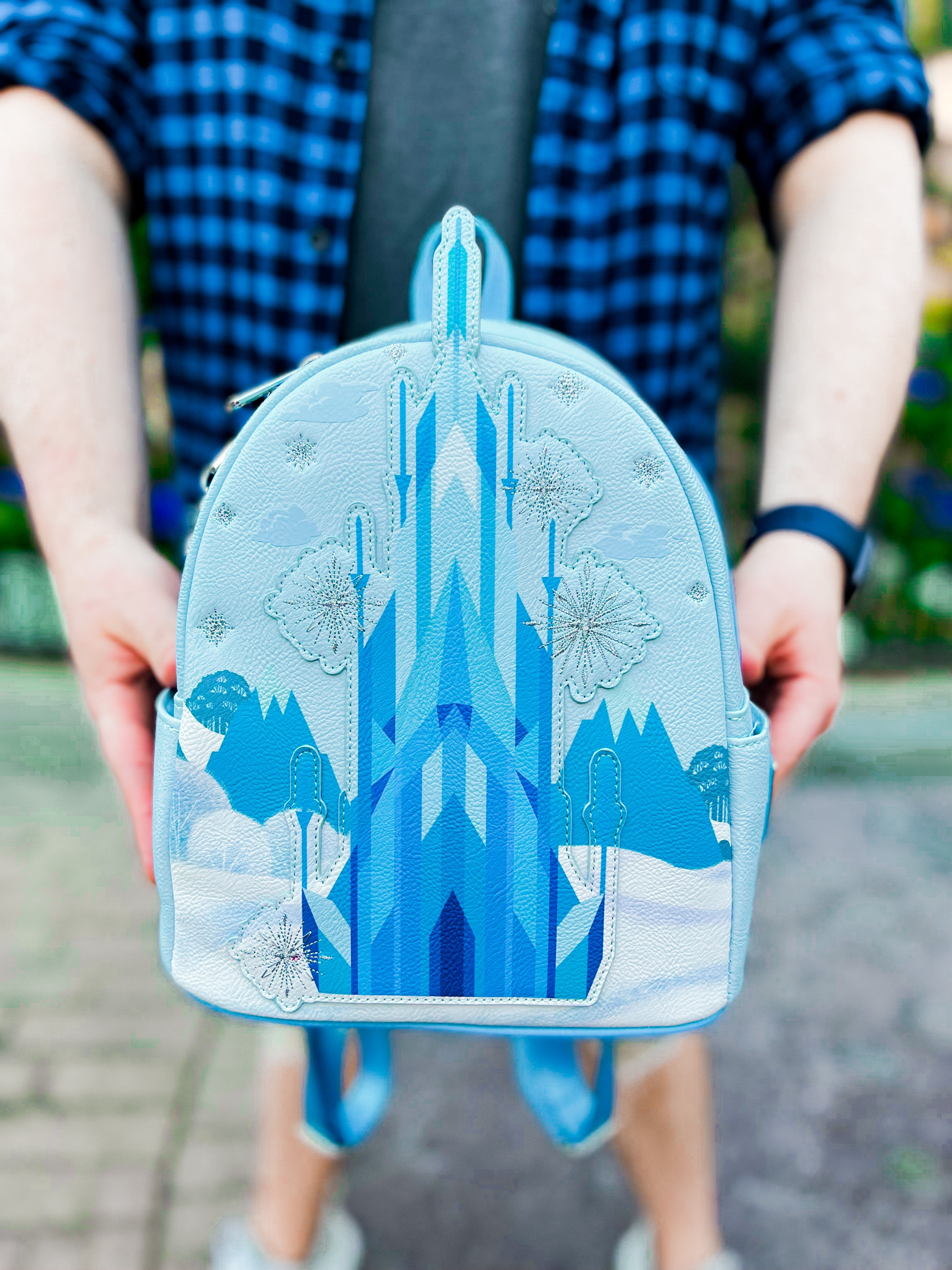 convertible mini julian backpack ice blue Maura Vegan Lt. Sage Stroller Straps sold separately Disney Frozen Princess Elsa Castle