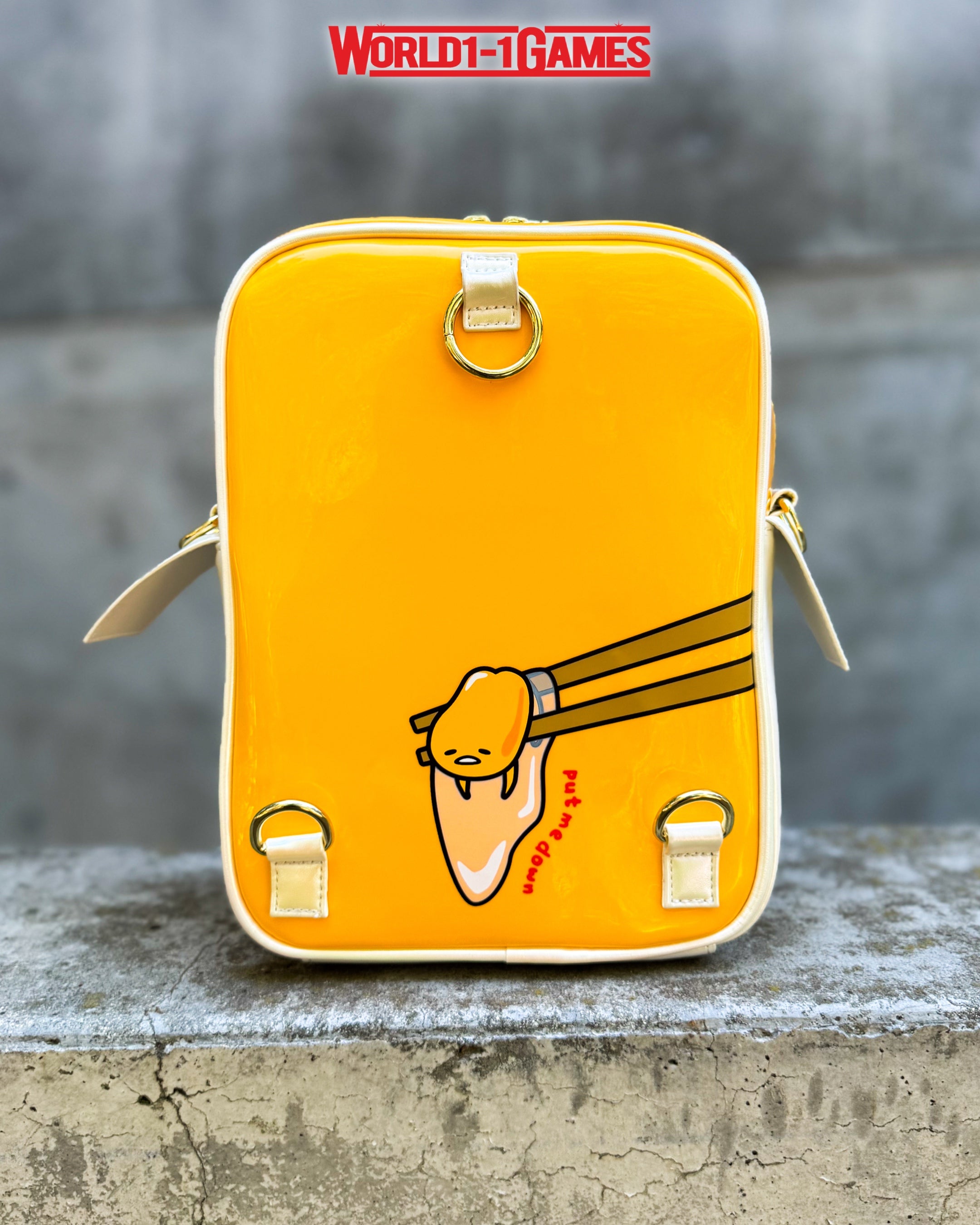 gudetama editorial aop mini backpack Take Out Convertible Exclusive LF The compact size is crossbody bag mini Style:8'6