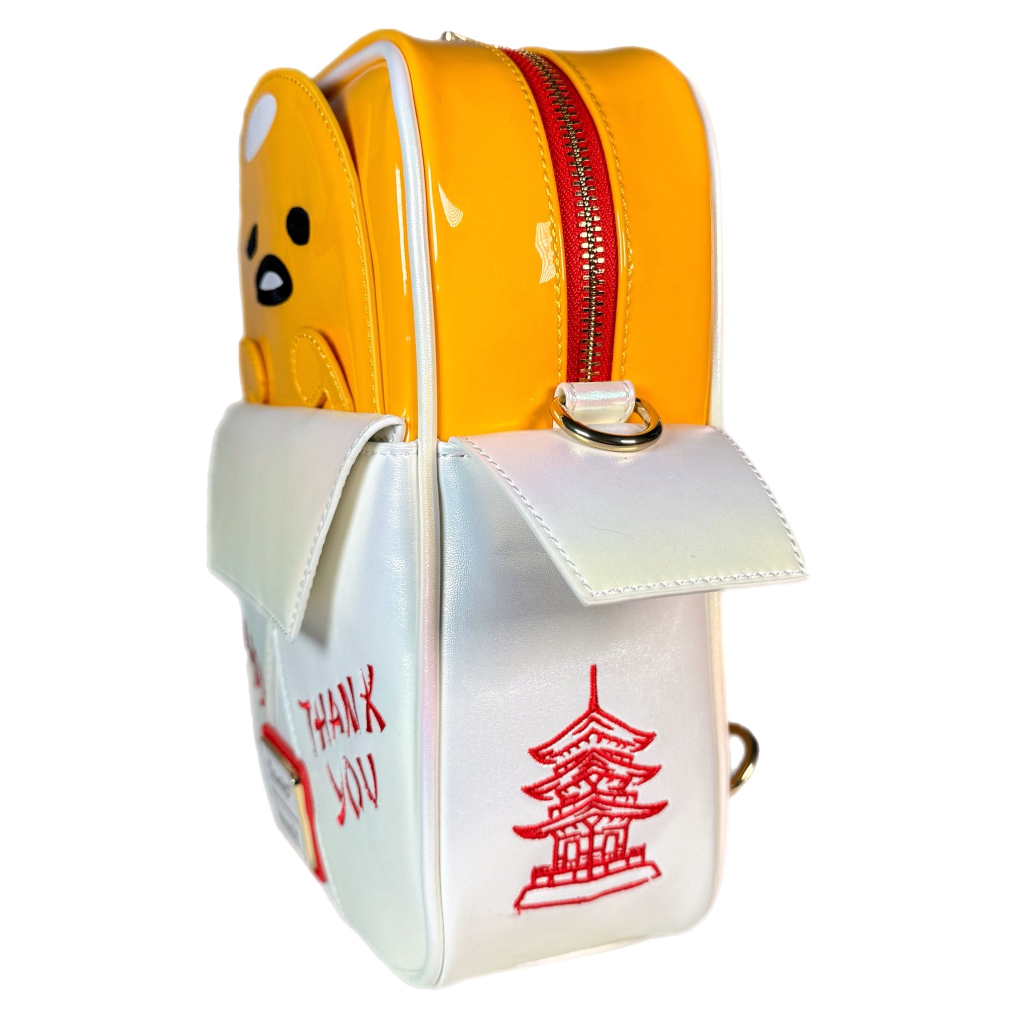 gudetama editorial aop mini backpack Gudetama Take Out Convertible Mini Backpack Exclusive LF