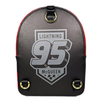 Pixar Cars Lightning McQueen Corduroy Convertible Mini Backpack EXCLUSIVE