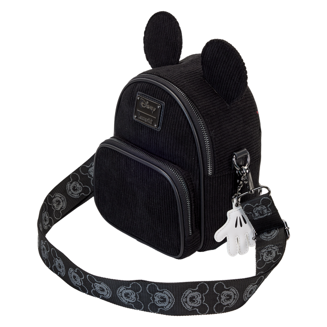 Mickey Mouse Classic Corduroy Convertible Mini Backpack & Crossbody Bag