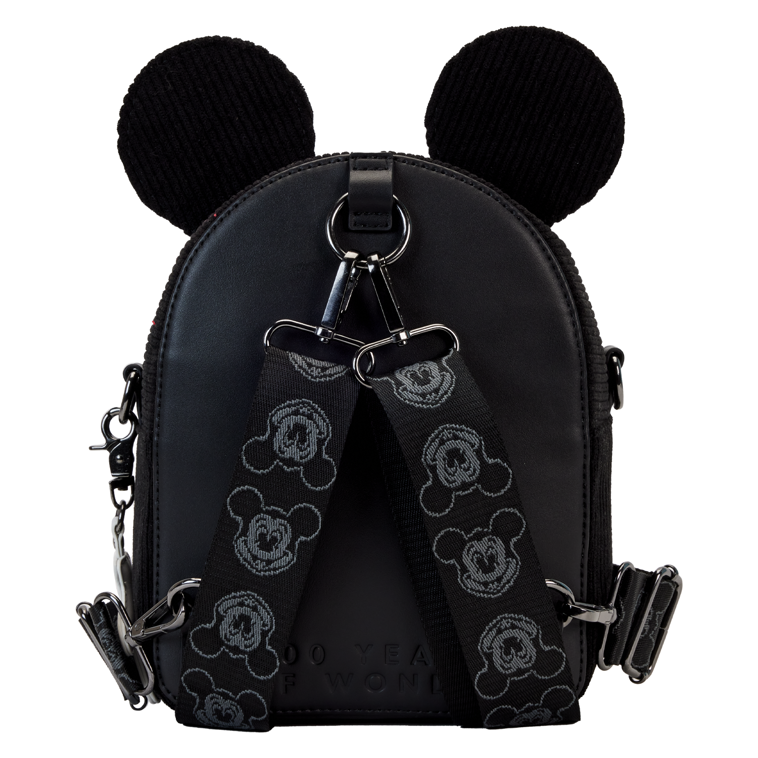 Mickey Mouse Classic Corduroy Convertible Mini Backpack & Crossbody Bag 3