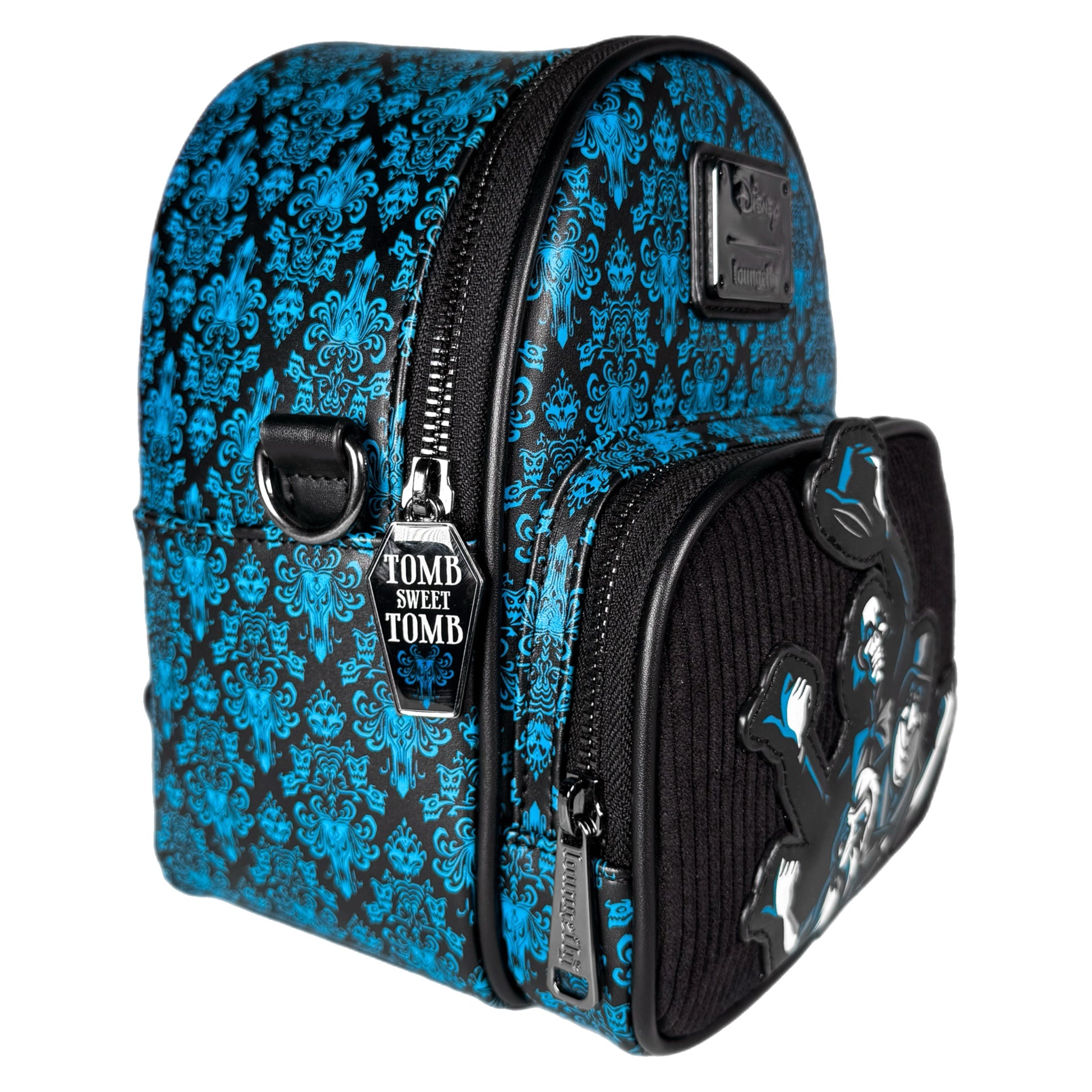 Haunted Mansion Glow in the Dark Convertible Mini Backpack LF Exclusive 4
