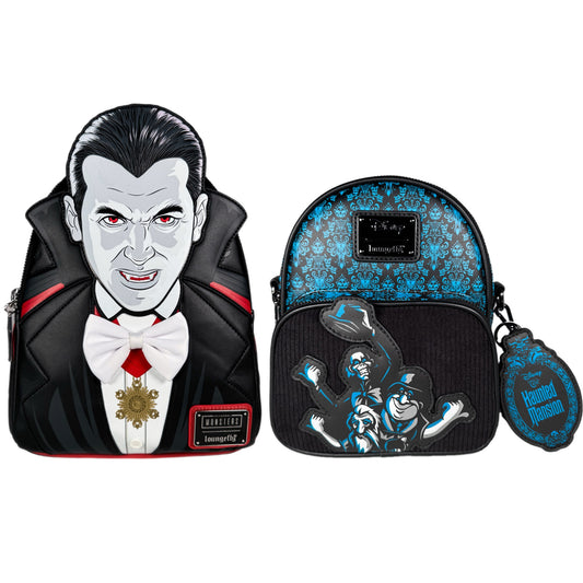 Haunted Mansion and Dracula Mini Backpack Exclusive Bundle