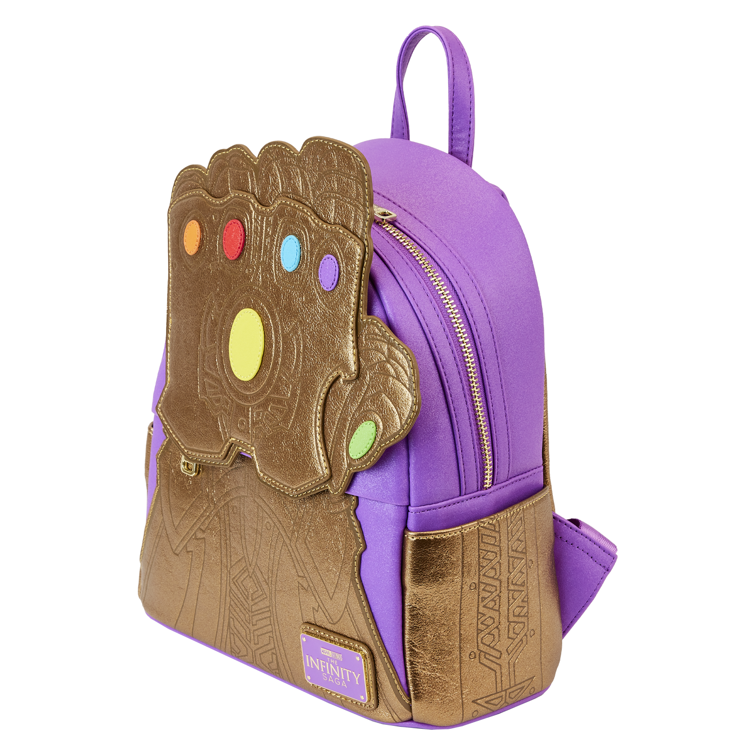Marvel Metallic Thanos Gauntlet Mini Backpack 3
