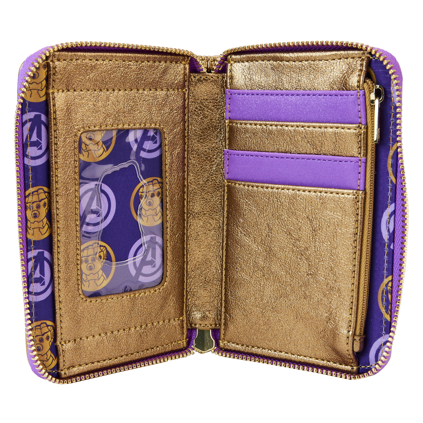 Marvel Metallic Thanos Gauntlet Zip Around Wallet