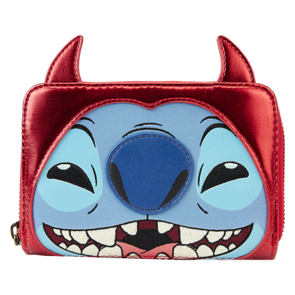 Stitch Devil Cosplay Zip-Around Wallet