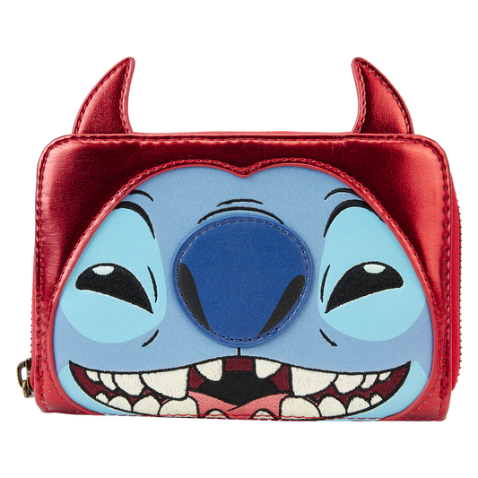 Stitch Devil Cosplay Zip-Around Wallet