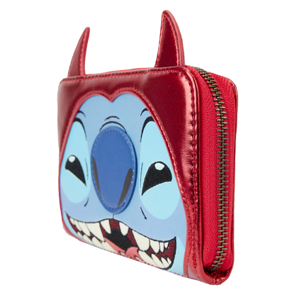 Stitch Devil Cosplay Zip-Around Wallet