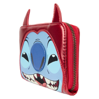 Stitch Devil Cosplay Zip-Around Wallet