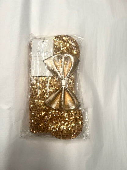 Yellow Gold Sequin Minnie Mini Backpack  Bundle