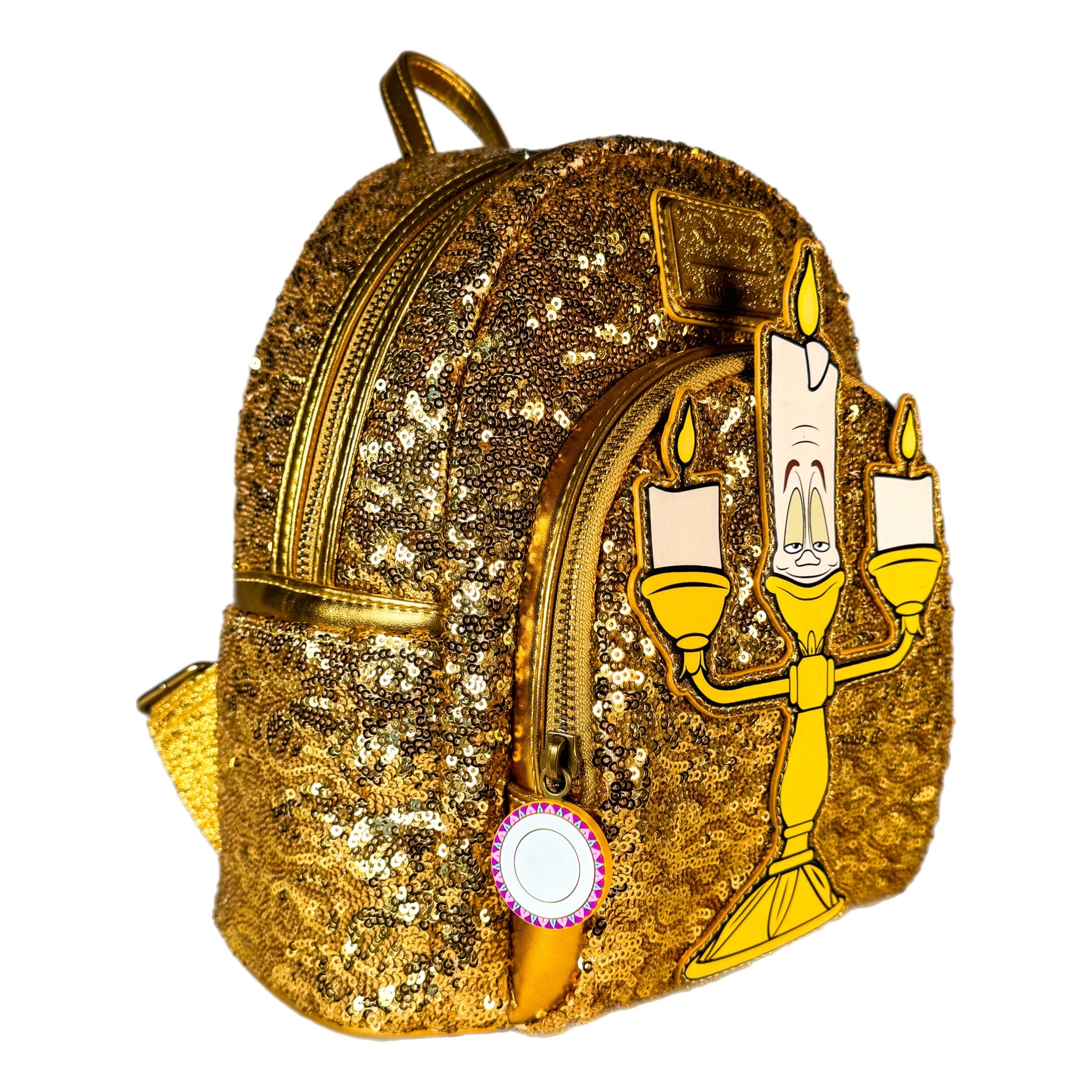 Exclusive Disney popular Yellow Gold Sequin Minnie Mini Backpack