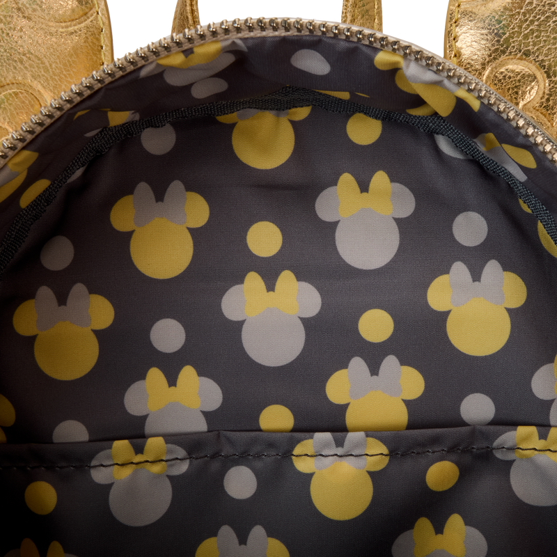 Minnie Mouse Metallic Gold & Silver Quilted Mini Backpack