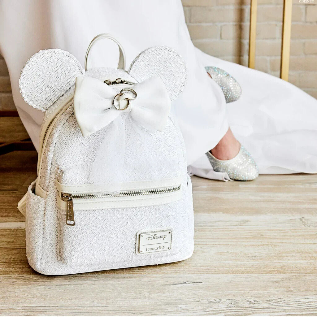 Disney Minnie Mouse Sequin Wedding Mini Backpack