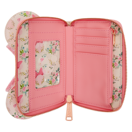 Minnie Mouse Floral All-Over Print Zip Around Wallet