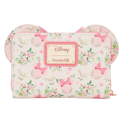Minnie Mouse Floral All-Over Print Zip Around Wallet