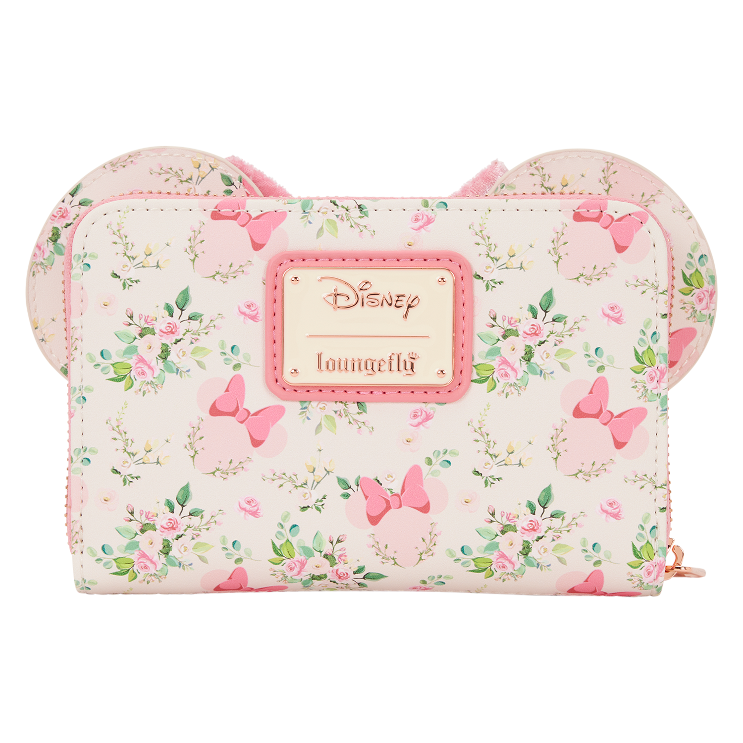 Minnie Mouse Floral All-Over Print Zip Around Wallet 4