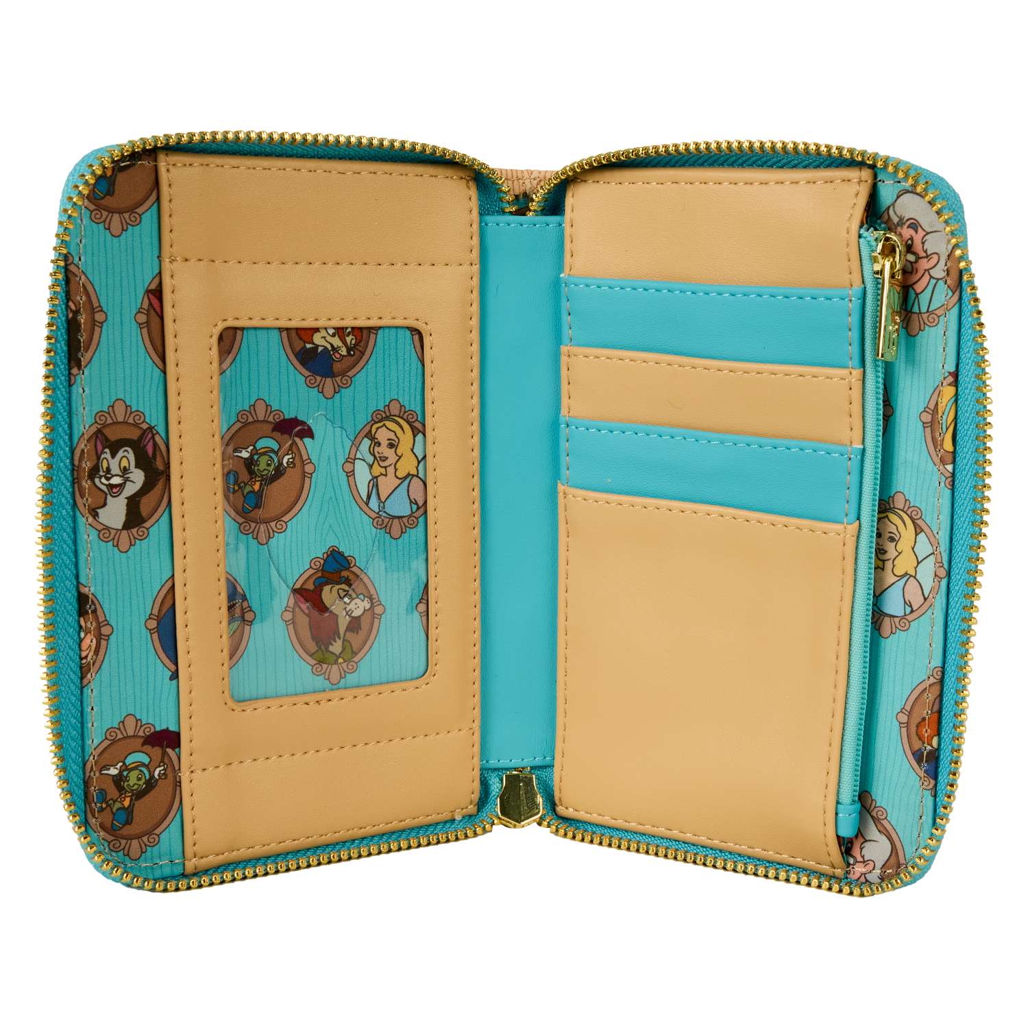 LF DISNEY PINOCCHIO ZIP AROUND WALLET 3