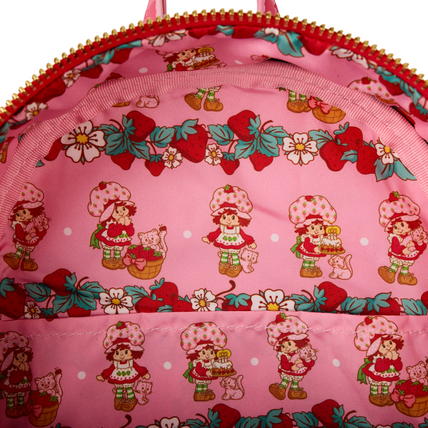 LF STRAWBERRY SHORTCAKE FAUX DENIM MINI BACKPACK