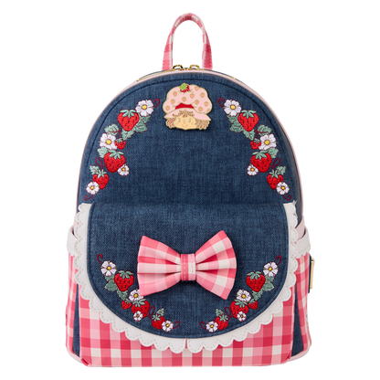 LF STRAWBERRY SHORTCAKE FAUX DENIM MINI BACKPACK
