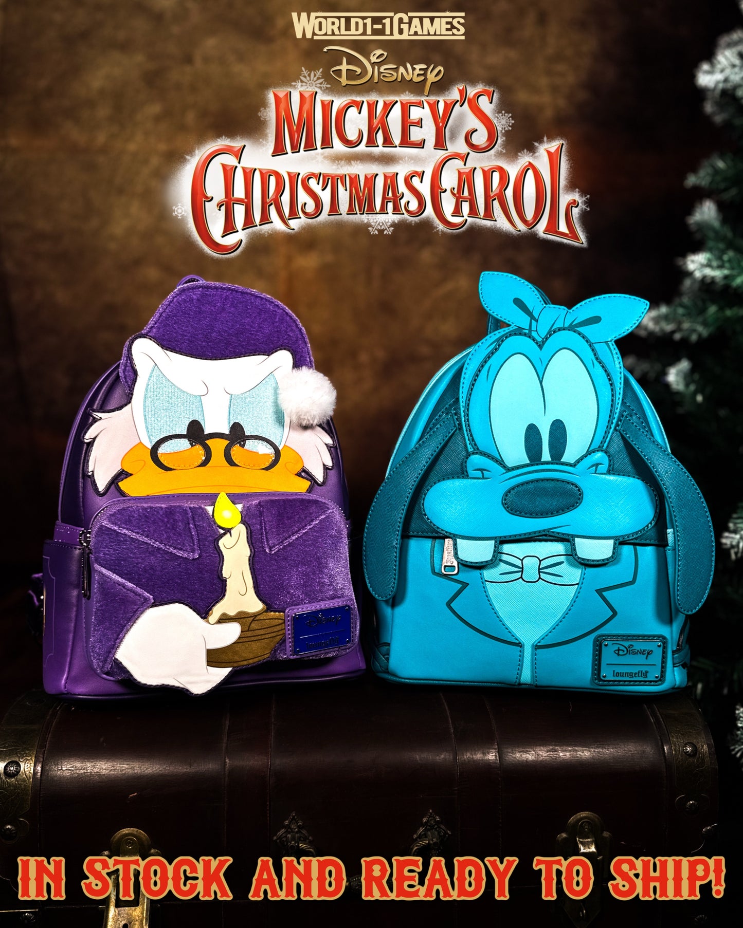 Ebenezer Scrooge McDuck and Goofy Jacob Marley Exclusive Cosplay BUNDLE