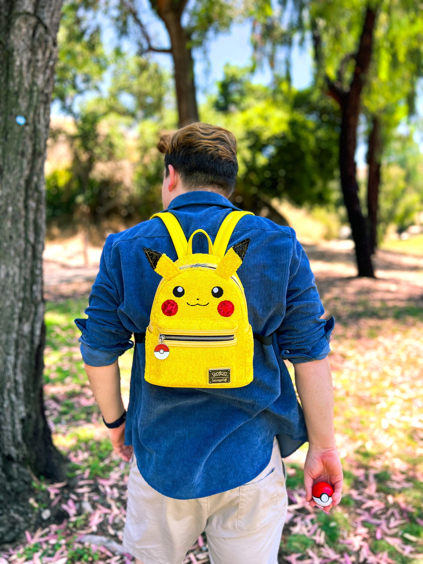 Pokemon Sequin Pikachu World 1-1 Games Loungefly Exclusive Mini Backpack