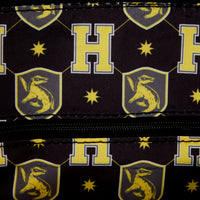 Harry Potter Hufflepuff Patch Varsity Plaid Crossbody Bag