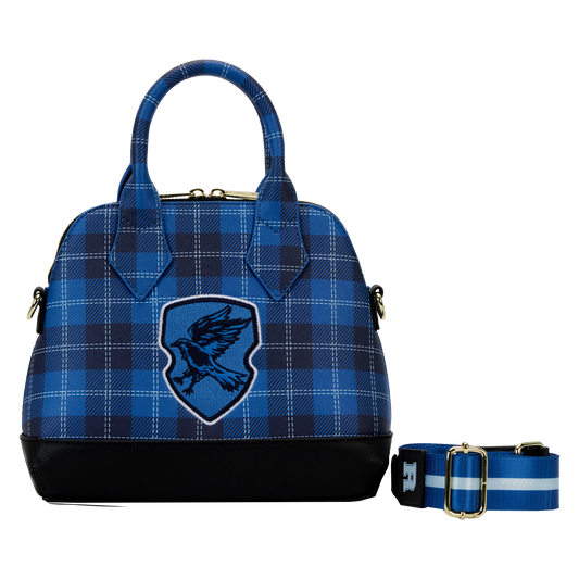 Harry Potter Ravenclaw Patch Varsity Plaid Crossbody Bag