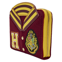 Harry Potter Hogwarts Crest Varsity Jacket Zip Around Wallet