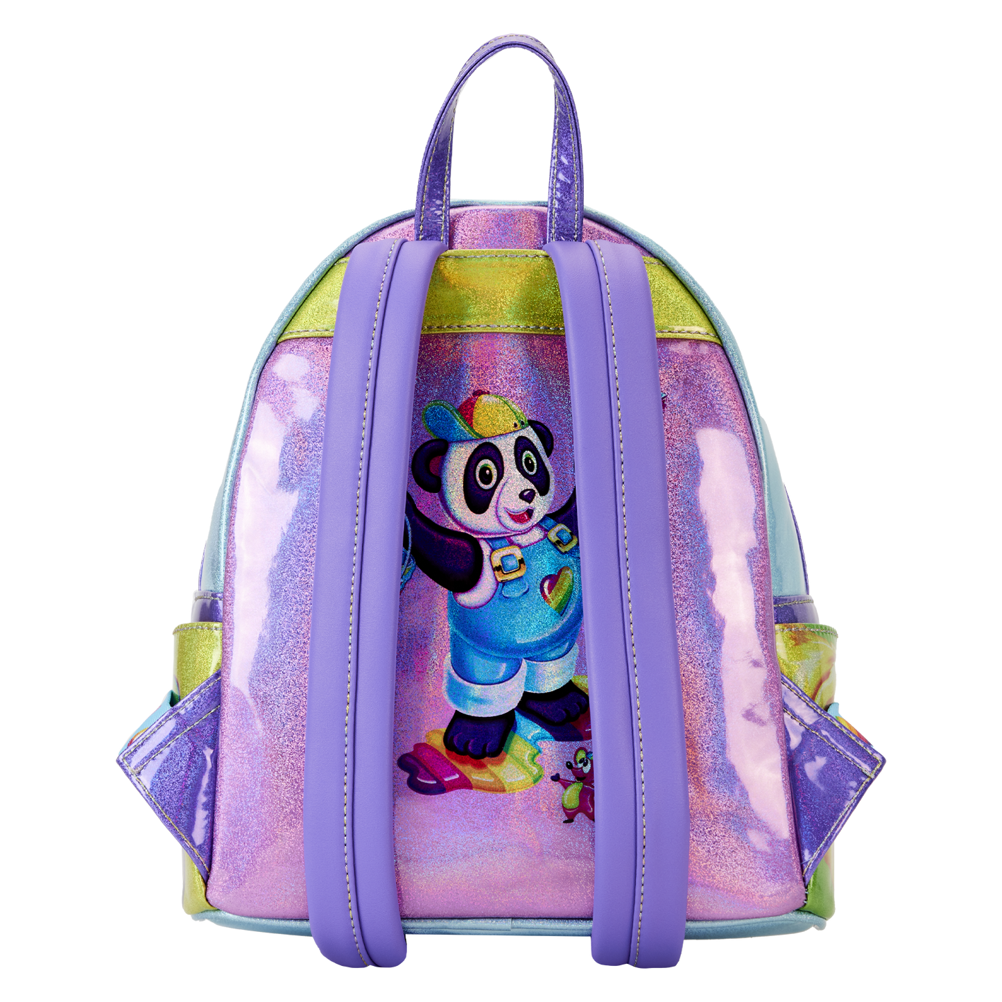 Lisa Frank Holographic Glitter Color Block Mini Backpack