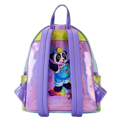 Lisa Frank Holographic Glitter Color Block Mini Backpack