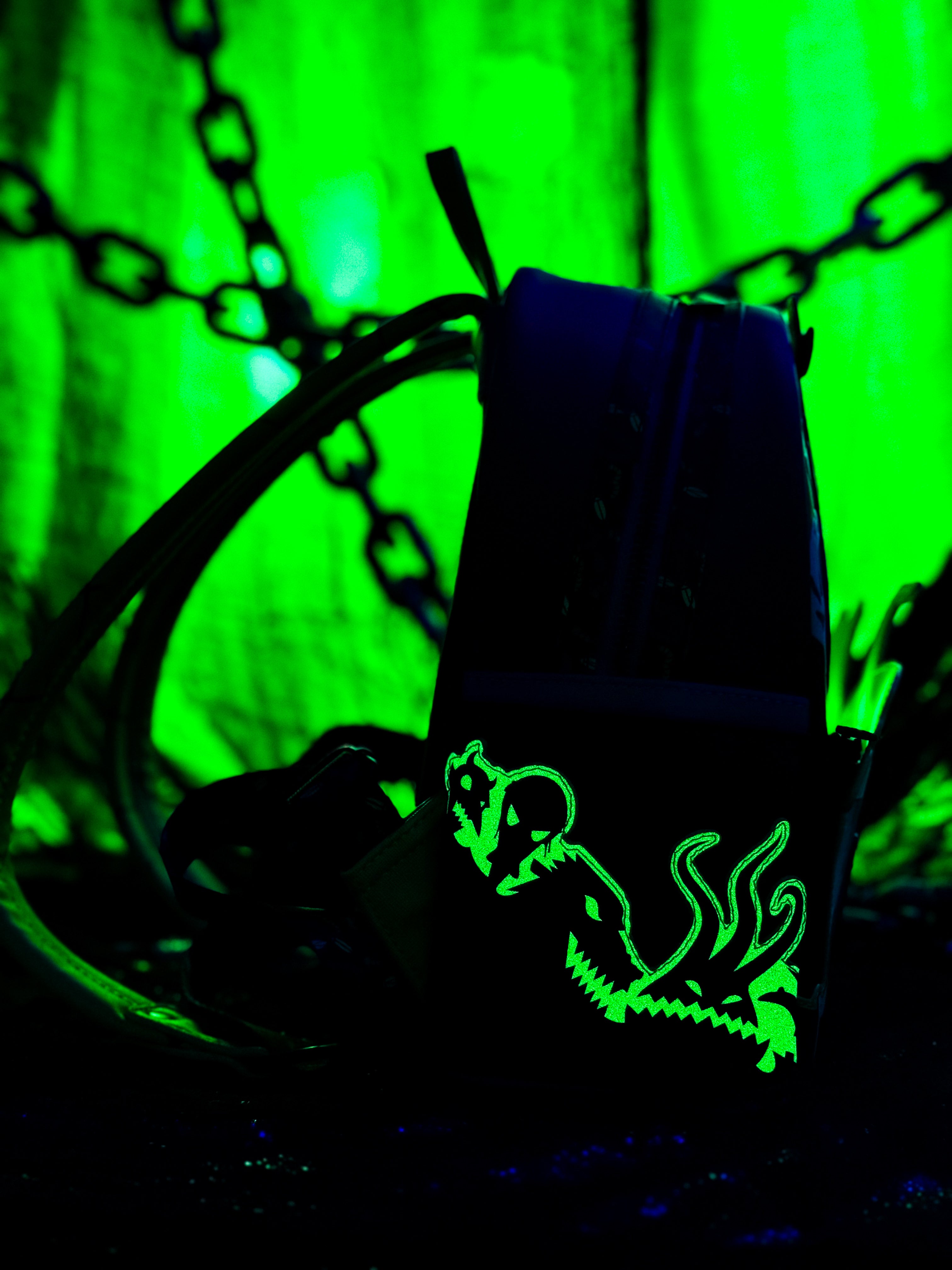 Oogie Boogie Lock Shock and Barrel Light up and Glow in the Dark Mini Backpack 8