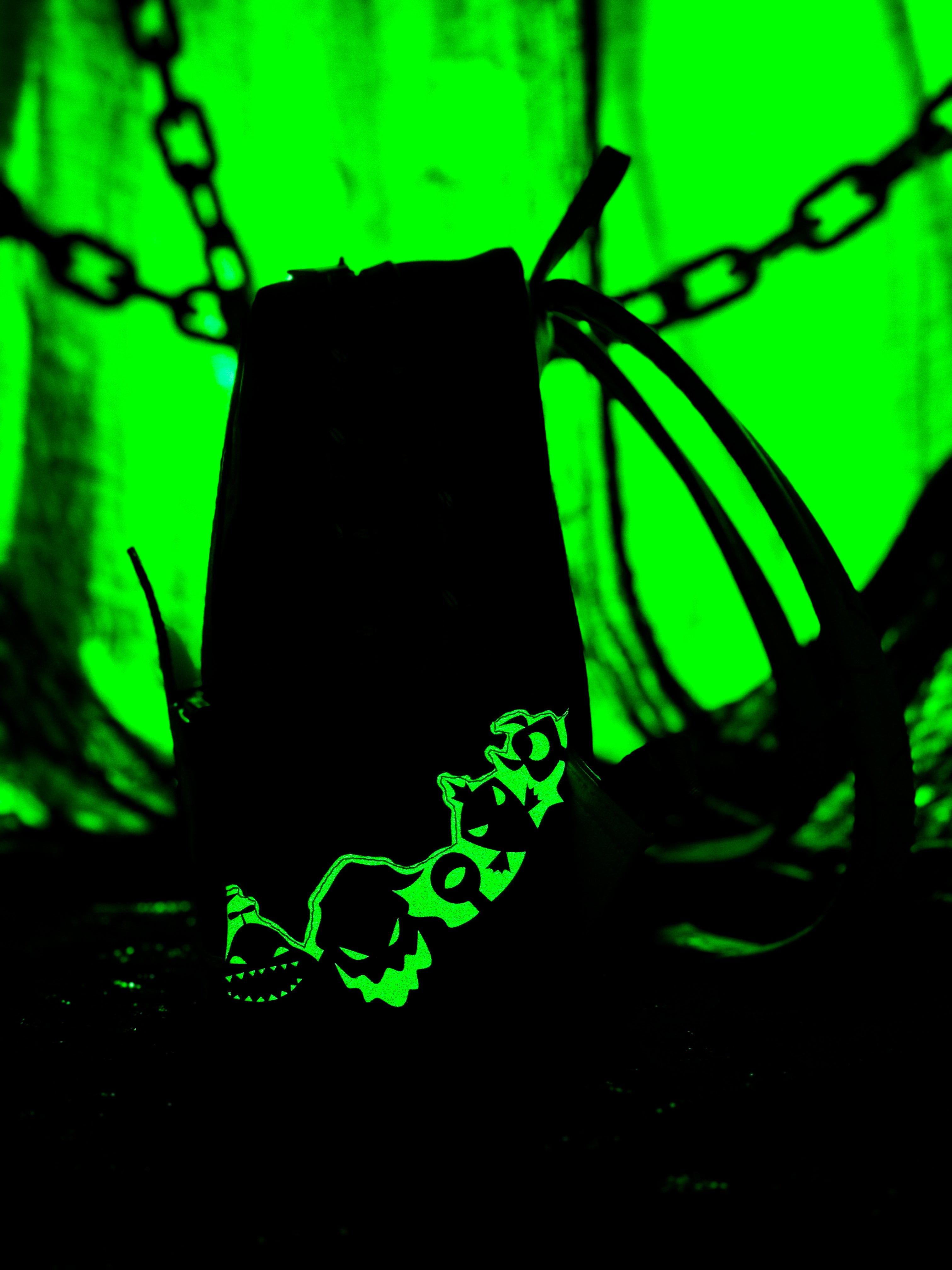 Oogie Boogie Lock Shock and Barrel Light up and Glow in the Dark Mini Backpack 9