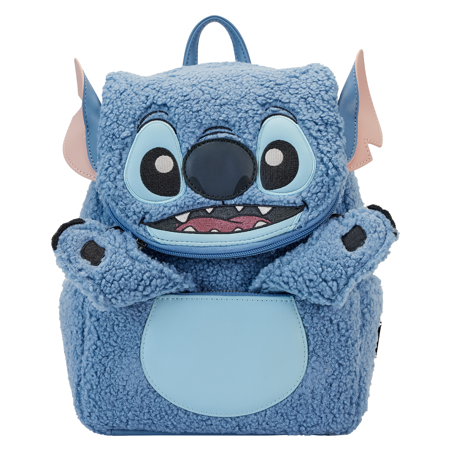 Stitch Plush Sherpa Cosplay Mini Backpack 6